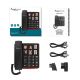 4. Big Button Telephone BIGTel 40 plus - tamsiai pilkas