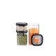3. GEFU 12807 Rectangular Set 1.4 l Black, Transparent 3 pcs.