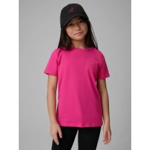 Regular plain girls' T-shirt 4F 4FJRSS26TTSHF3554-12S