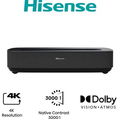 Hisense PL1SE Beamer Ultra-Short-Throw-Projector 2100 ANSI Lumen DLP 2160p (3840x2160) Schwarz