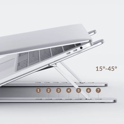 9. Orico PFB-A21 11-17" adjustable foldable laptop stand - silver