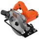 3. Black & Decker CS1250L 19 cm Black, Metallic, Orange 5300 RPM 1250 W
