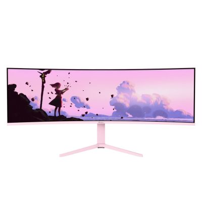 2. Arozzi Nova 49” Curved Computer Monitor 124.5 cm (49") 5120 x 1440 px Dual QHD LED Pink