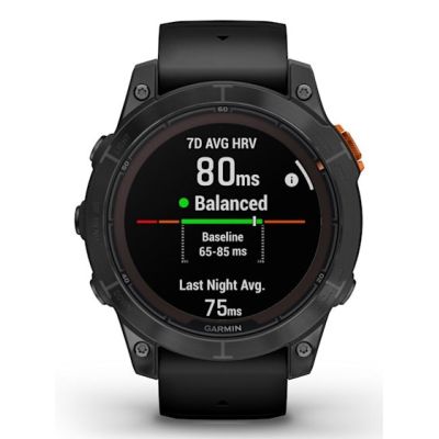 5. Garmin Fenix 7 Pro Solar Edition Slate Grey / Black Band Sports Watch