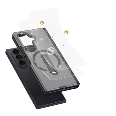 10. Dux Ducis Kind Case for Samsung Galaxy Z Fold 8 Ultra / Z Fold 7 with Stand Compatible with MagSafe - Black