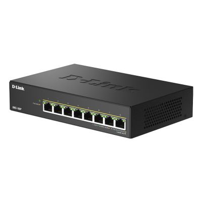 3. D-Link DMS-108P/E Network Switch Unmanaged 2.5G Ethernet (100/1000/2500) Supports PoE Black