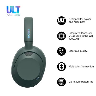 17. SONY WH-ULT900NH gray-green headphones