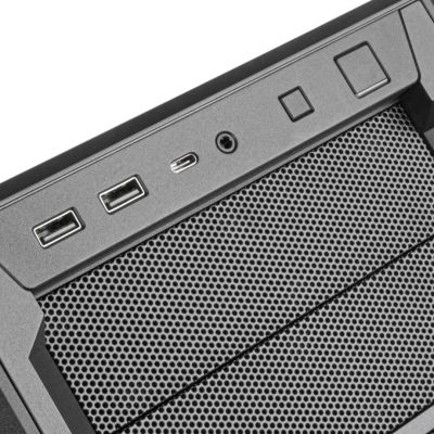 17. SilverStone SST-SED1-B Seta D1 Midi-Tower case - juodas