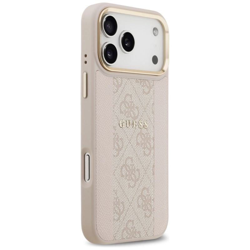 4. Guess 4G Stripe MagSafe Case for iPhone 17 Pro Max - Pink