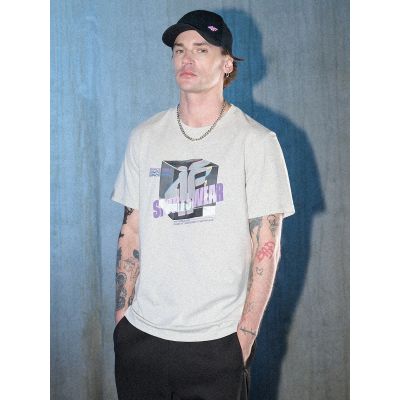 6. Men's regular printed T-shirt 4F 4FRSS26TTSHM3657-27S