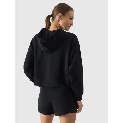 5. Women's sweatshirt with hood, open, 4F 4FWSS24TSWSF1003-20S