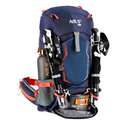 8. NC1993 NORTHLAKE NAVY BLUE TOURIST BACKPACK 30L+10 NILS CAMP