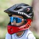 6. Rockbros TT-32005 Shark Children's Bike Helmet with Detachable Jaw Size M (54-58) - Black