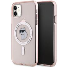 Karl Lagerfeld IML Choupette MagSafe case for iPhone 11 / Xr - pink