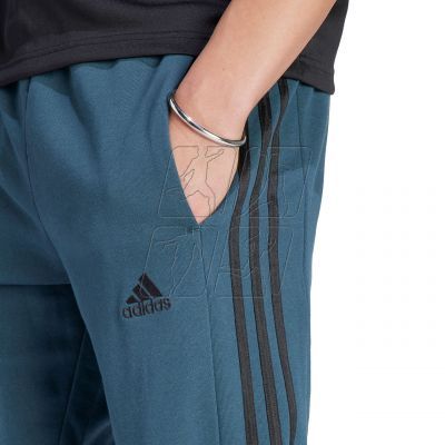 4. adidas Essentials French Terry Tapered Cuff 3-Stripes Pants M IJ8698