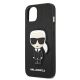 6. Karl Lagerfeld Saffiano Ikonik Karl's Patch Case for iPhone 13 mini - Black