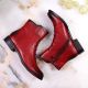 5. Jezzi W JEZ52G insulated ankle boots with decorations, red
