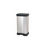 CURVER WASTE BIN WITH PEDAL 50L / IML METALLIC