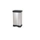 CURVER WASTE BIN WITH PEDAL 50L / IML METALLIC