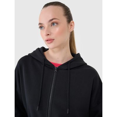 Women's sweatshirt with a zipper and hood 4F 4FRSS25TSWSF2152-20S