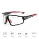 2. Rockbros SP216BK Photochromic UV400 Cycling Glasses - Black and Red