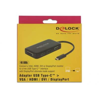 3. DeLOCK 63929 USB 2.0 Type-C Docking Station Black