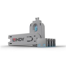 Lindy 40452 Port Blocker Port Blocker + USB Type-A Dongle Blue Acrylonitrile Butadiene Styrene (ABS) 5 pcs.