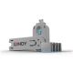 Lindy 40452 Port Blocker Port Blocker + USB Type-A Dongle Blue Acrylonitrile Butadiene Styrene (ABS) 5 pcs.