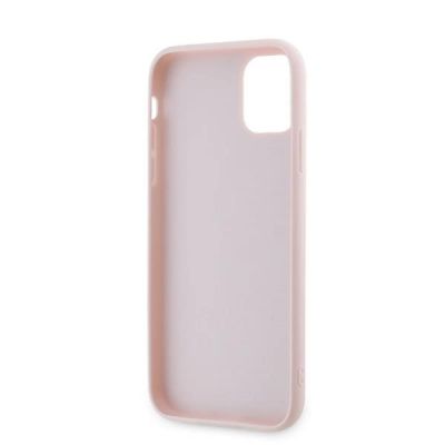 7. Karl Lagerfeld Diagonal Quilted Script case for iPhone 11 / Xr - pink