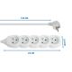 3. ESPERANZA POWER STRIP 5 SOCKETS 1.5M WHITE ELK207W
