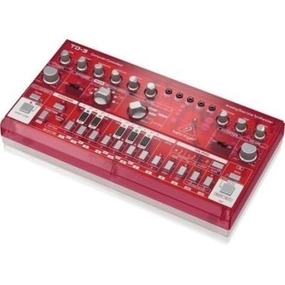 2. Behringer TD-3-SB Bassline Synthesizer Red Transparent