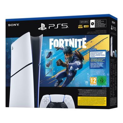 6. Sony PlayStation 5 Digital Edition - Fortnite Flowering Chaos Bundle 825 GB Wi-Fi Black, White