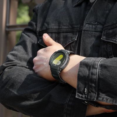16. Spigen Rugged Armor Pro Strap for Samsung Galaxy Watch 8 44mm - Matte Black