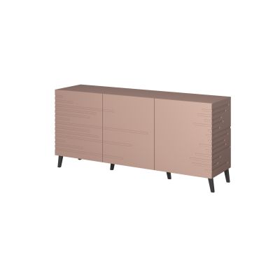 NOVA chest of drawers 155x40x72 matte pink