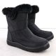 6. Women's flat insulated snow boots black Potocki KI24322