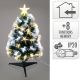 6. DECORATIVE FIBER OPTIC CHRISTMAS TREE WARM COOL WHITE 90CM