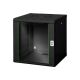 10. Digitus Unique 19" 12U 600x600 wall-mounted network cabinet, glass door, black, undivided, assembled, 100kg