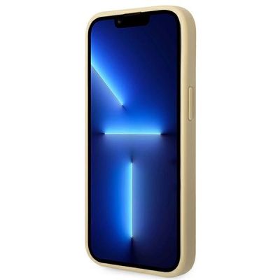 5. Guess Glitter Script Case for iPhone 14 Plus - Gold