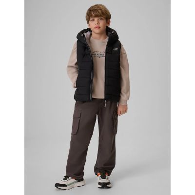 6. Boy's vest with synthetic filling 4F 4FJRSS26TVJAM397-20S