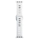 4. 3mk Silicone Watch Strap for Apple Watch 38 / 40 / 41 mm - white