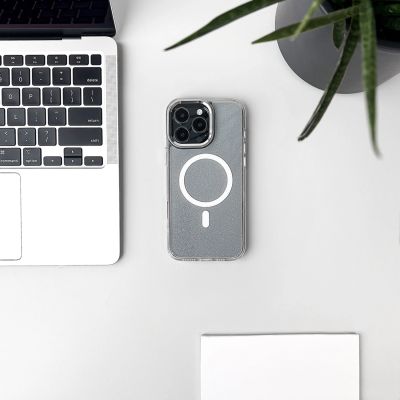 4. Glitter Case with MagSafe for iPhone 16e / 17e - White