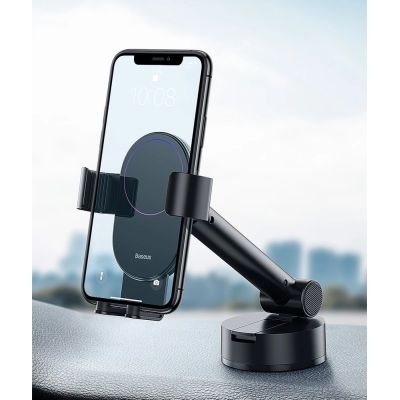 11. Baseus telescopic gravity car holder for the windshield black (SUYL-JY01)