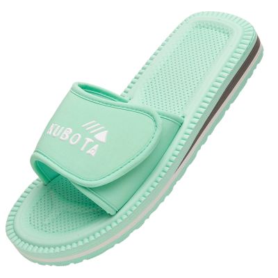 10. Kubota Velcro Classic Flip Flops Pastel Green K25SS-100-001-17-1