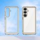 6. Outer Space Case for Samsung Galaxy S25 Edge Flexible Frame Cover - Translucent, Black