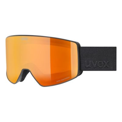 Uvex scenic FM ski goggles for winter sports, black, men, red, spherical lens
