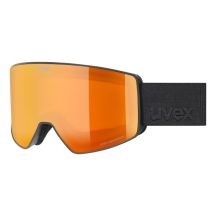 Uvex scenic FM ski goggles for winter sports, black, men, red, spherical lens
