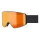 Uvex scenic FM ski goggles for winter sports, black, men, red, spherical lens