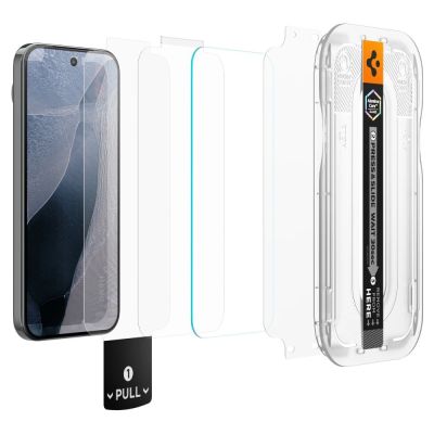 2. Spigen Glas.tR EZ Fit Pro 2-Pack Tempered Glass Screen Protector for Google Pixel 11 / 11 Pro