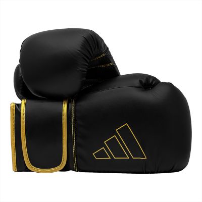 21. adidas HYBRID 80 ADIH80 boxing gloves black gold