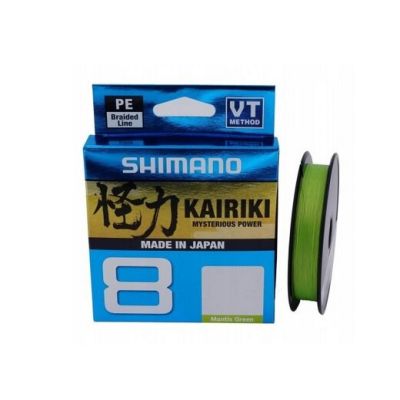 2. Shimano Kairiki 8 braid 0.060mm 150m 5.3kg M. Green